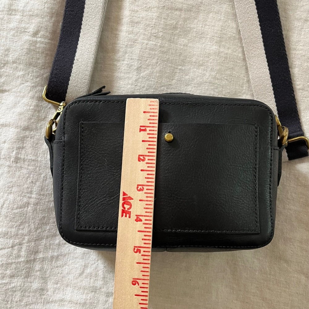 Madewell Transport Camera Crossbody Leather Bag Black - Picture 10 of 10